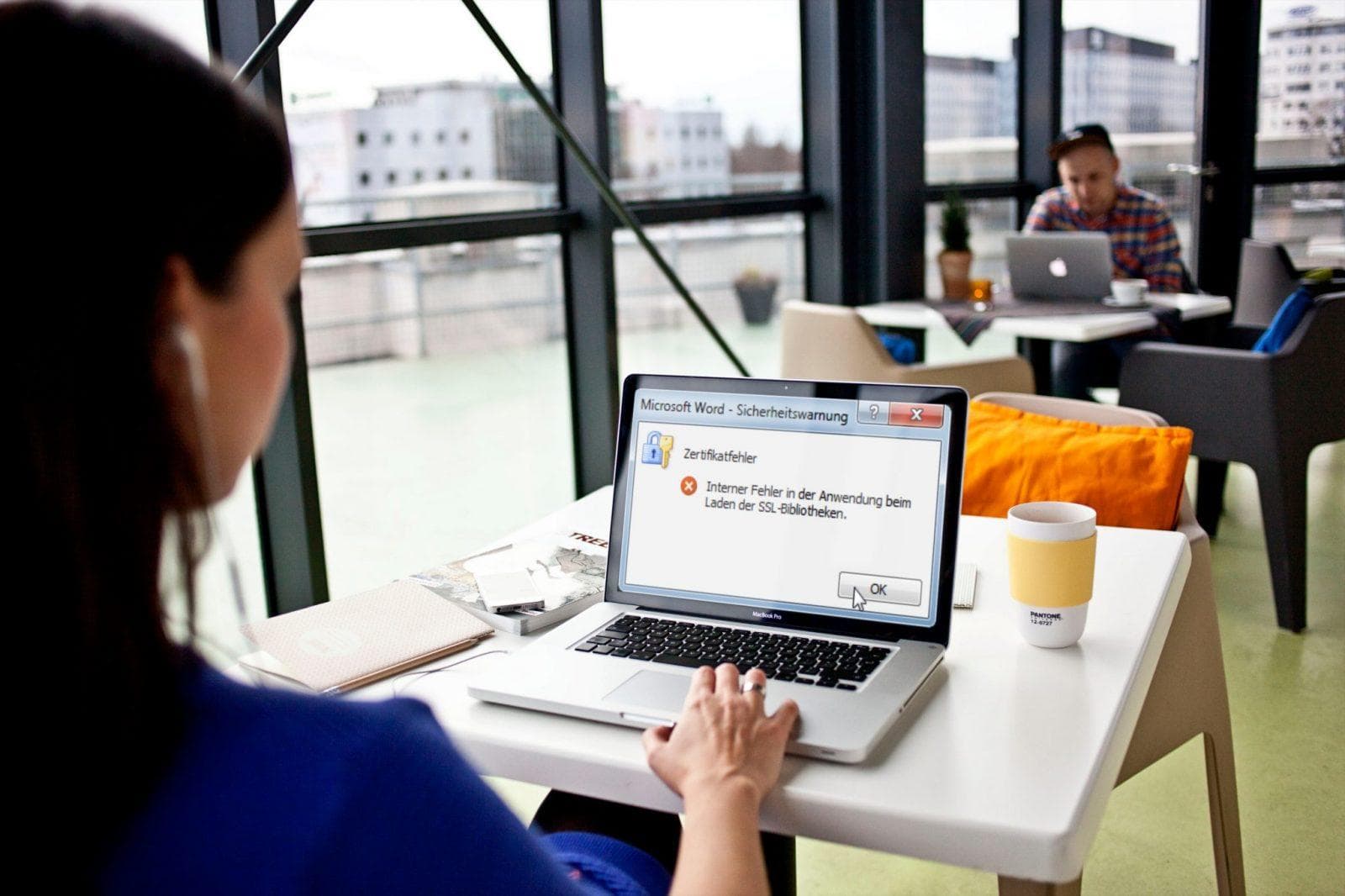 Microsoft Word - Sicherheitswarnung - Zertifikatfehler - Interner Fehler in der Anwendung beim Laden der SSL-Bibliotheken