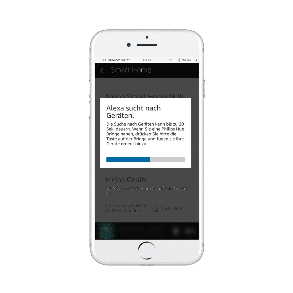Alexa sucht nach Homematic Alexa Geräten