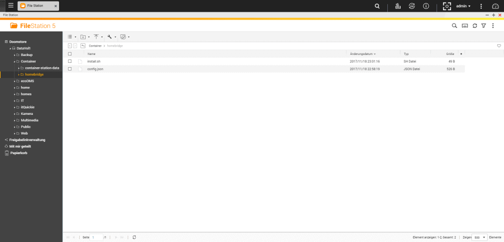 Config files hineinkopieren