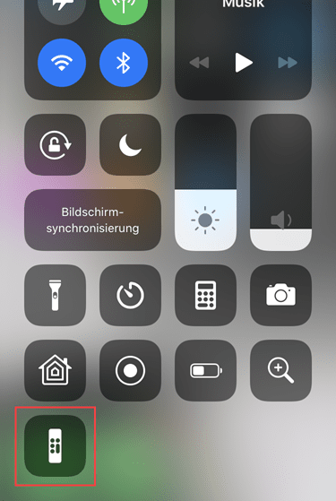 Apple TV Remote Kontrollzentrum