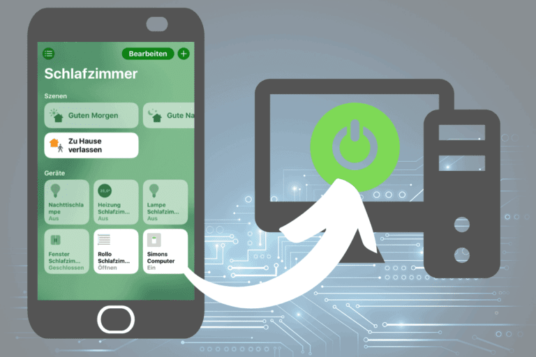 Homebridge Computer WoL Herunterfahren Anschalten