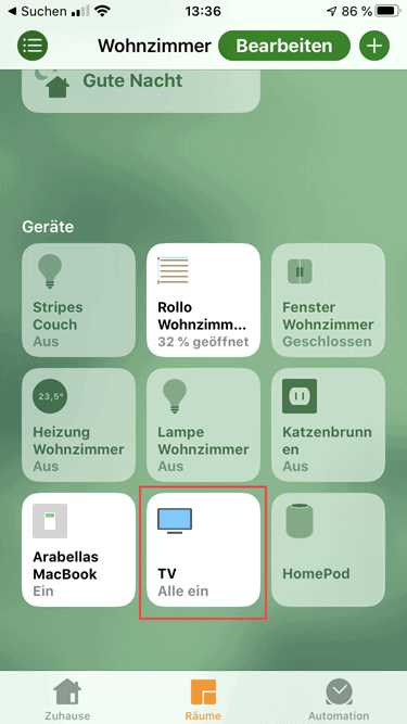 HomeKit TV in der Apple Home App-375