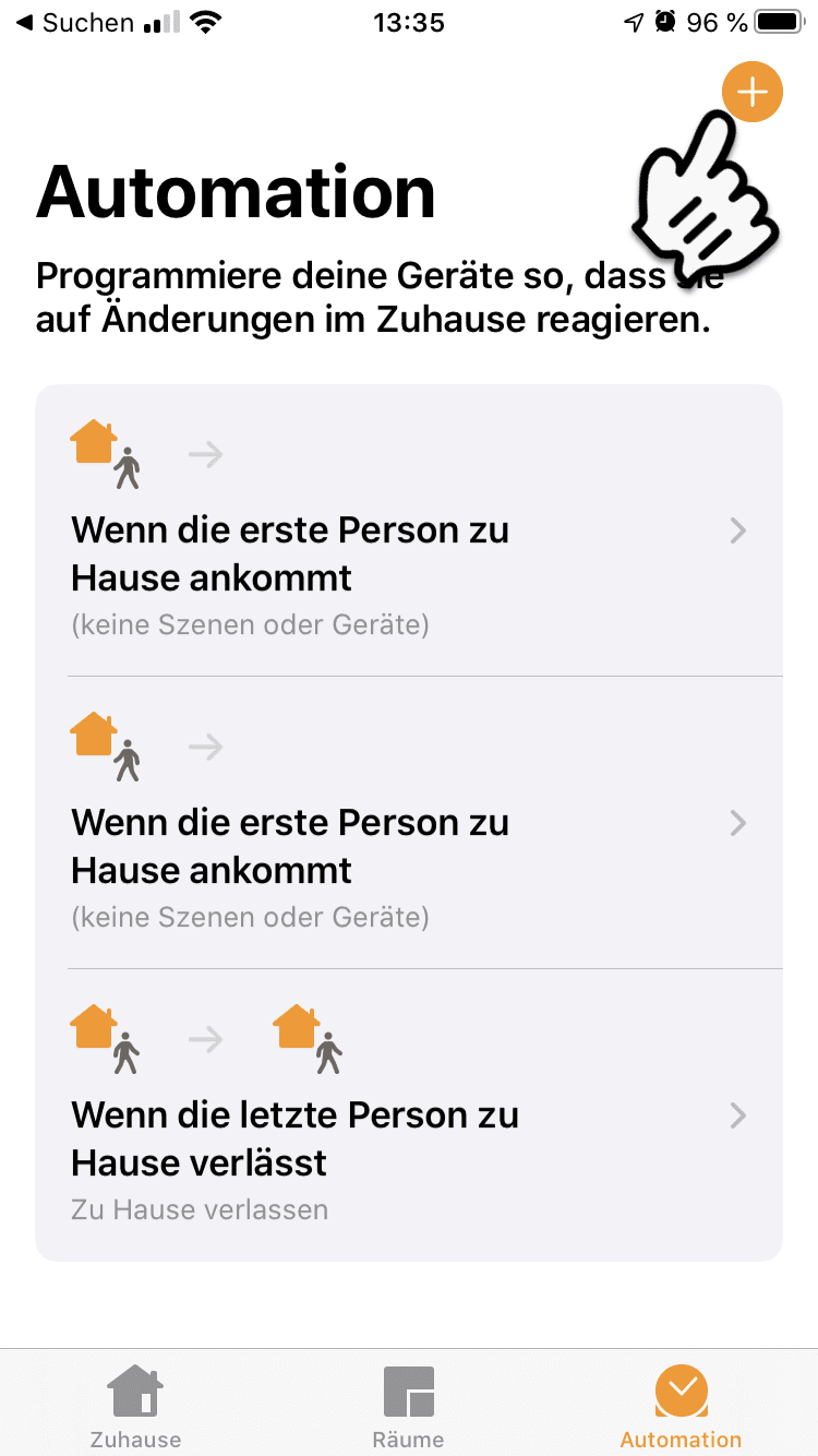 Neue HomeKit Automation erstellen