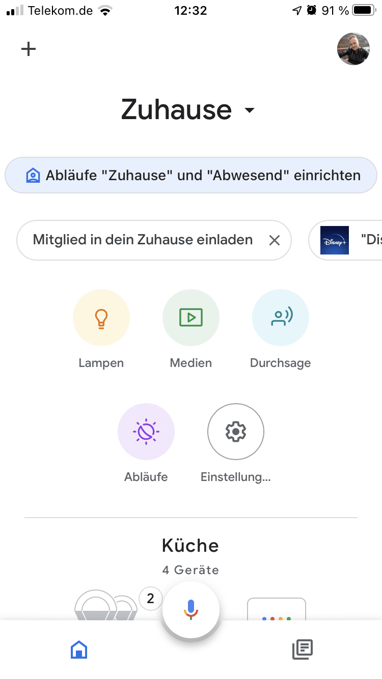 Google Home App Ablauf erstellen