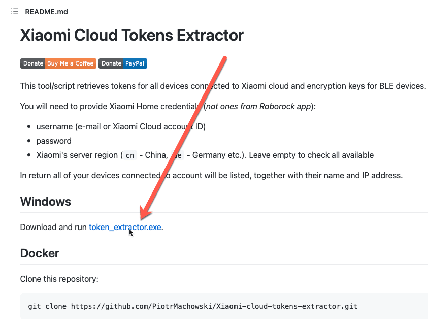 Download token_extractor Programm