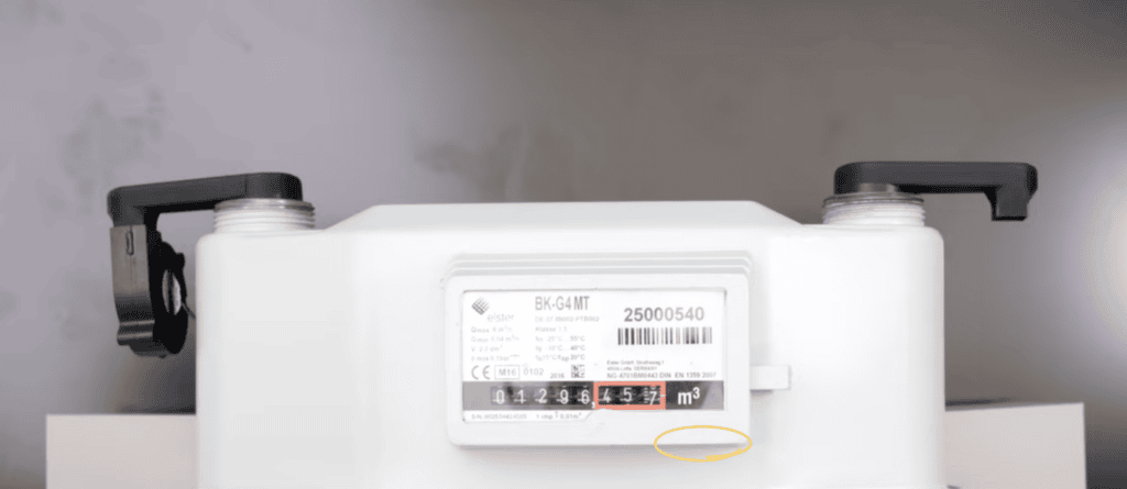 Gaszähler mit Magnet