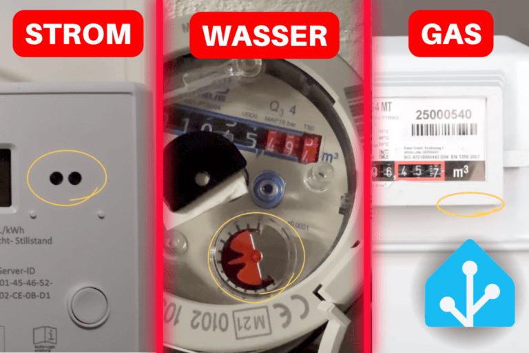 Strom Wasser und Gas mit Home Assistant überwachen