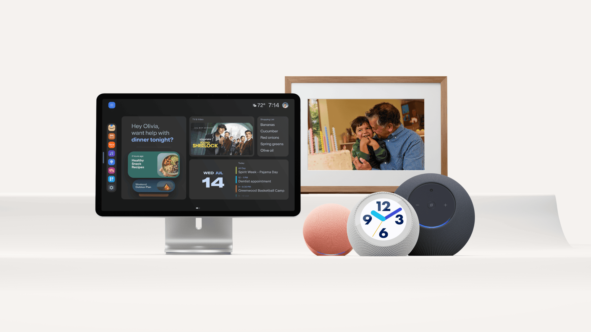 Amazons neue Alexa-Geräte 2026: Echo Show 16, Alexa Photo Frame, Echo Dot, Echo Time und Echo Studio mit Home Camera